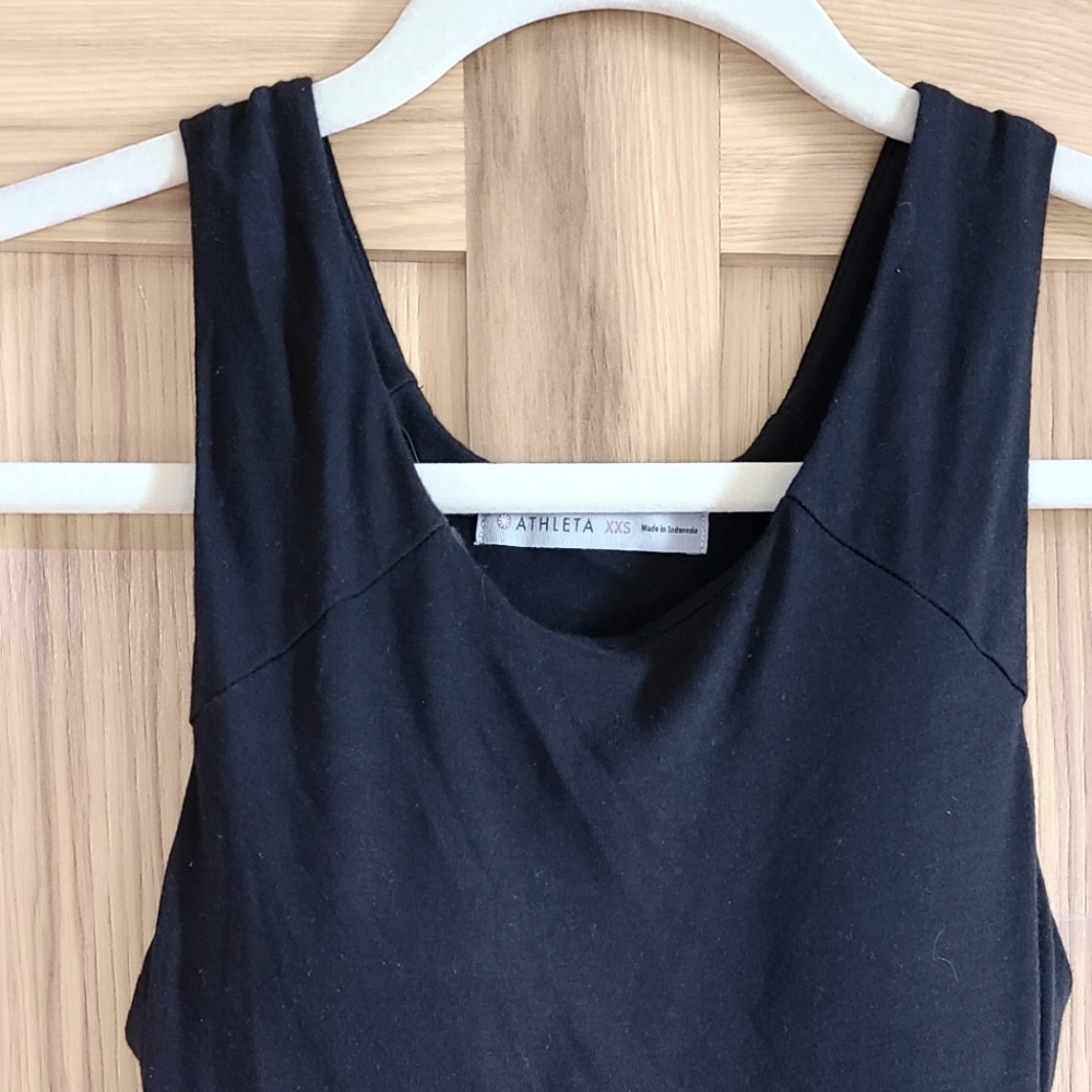 Athleta ruched dress XXS black